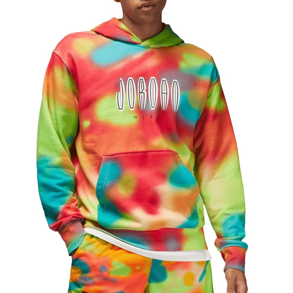 Jordan Red and Green Sweatshirt Hoodie